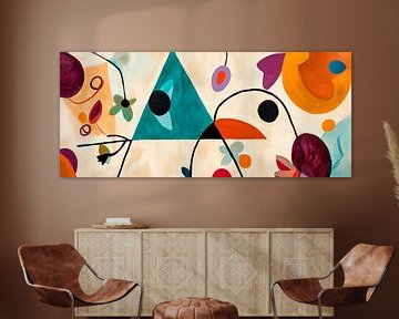 Abstracte compositie met kleuren en vormen van Poster Art Shop