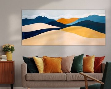 Abstract landscape in colours of the earth by Poster Art Shop