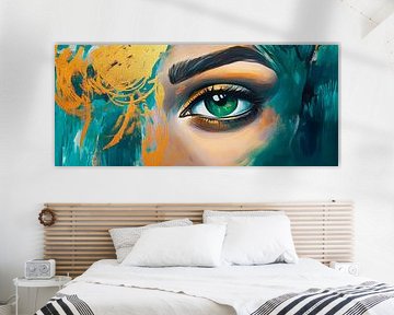 Eye with ocean colours - Expressive by Poster Art Shop