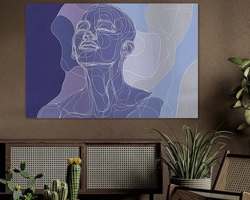 Breath of silence - line study in pastel by Poster Art Shop