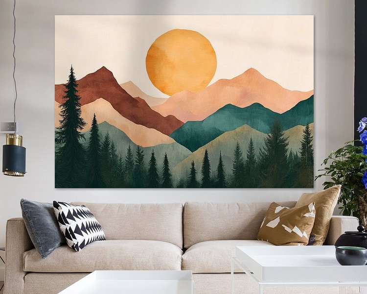 Example of the artwork in a room