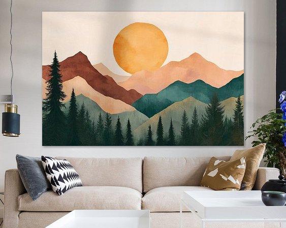 Example of the artwork in a room