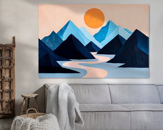 Example of the artwork in a room