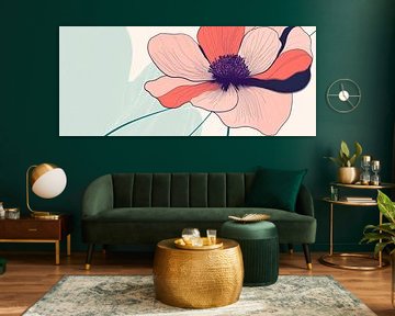 Flower magic in soft colours by Poster Art Shop