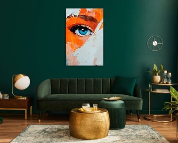 Weergave in kleur: Oog tussen kleuren van Poster Art Shop