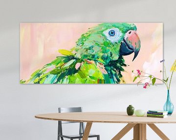 Colourful parrot in bright colours by Poster Art Shop