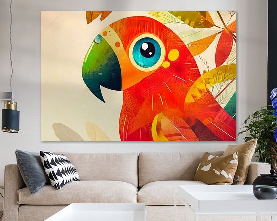 Example of the artwork in a room