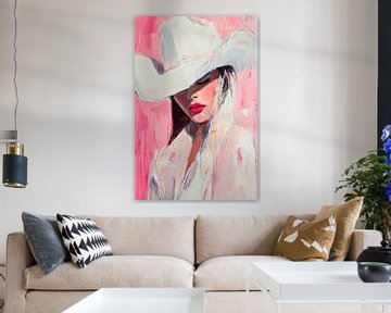 Feminine elegance in the west - pastel dreams by Poster Art Shop