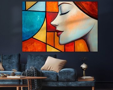 Feminine harmony in vibrant colours by Poster Art Shop