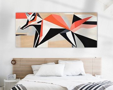 Futuristic fox in geometric shapes by Poster Art Shop