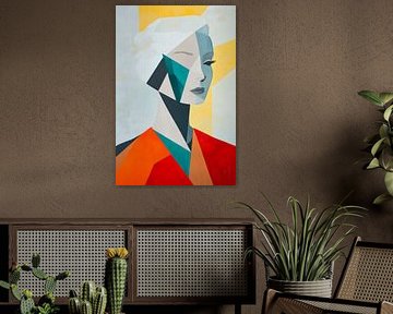 Geometrische Eleganz in Farben und Formen von Poster Art Shop