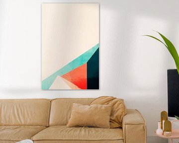 Geometric colour composition in pastel shades by Poster Art Shop