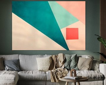 Geometric play of colours of silence by Poster Art Shop