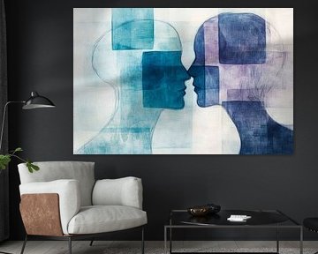 Face to face in soft colours by Poster Art Shop