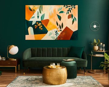 Autumnal colours in abstract play by Poster Art Shop