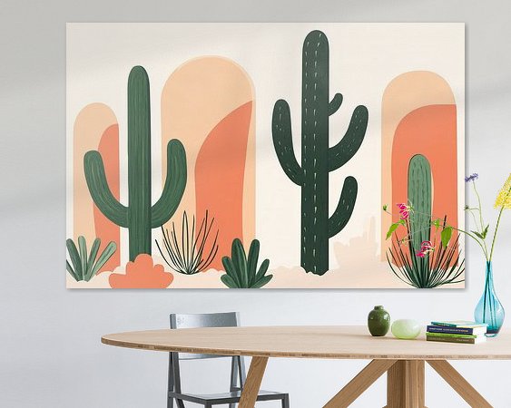 Example of the artwork in a room