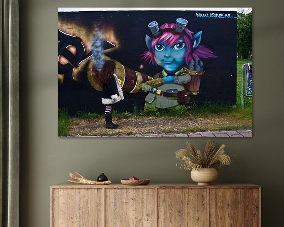 Example of the artwork in a room