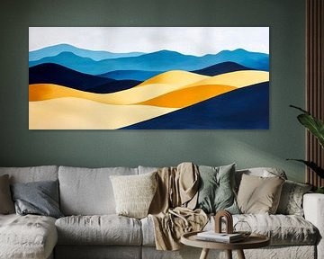 Sanddünen und Berge – Farbharmonie von Poster Art Shop