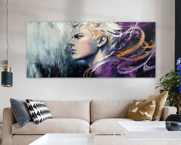 Héros rebelle aux boucles blondes sur Poster Art Shop