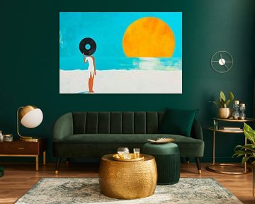 Sounds of the sun at the edge of the sea by Poster Art Shop