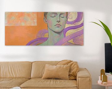 Dreamlike portrait world in soft colours by Poster Art Shop