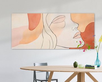 Dreamlike lines in soft tones by Poster Art Shop