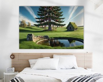 christmas tree by hisam colours