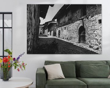 Ricetto di Candelo, Piemonte, Italië Monochroom van Imladris Images