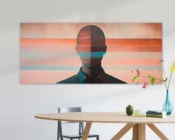 Veiled head - Colourful abstraction by Poster Art Shop