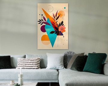 Abstract composition with colours and shapes by Poster Art Shop