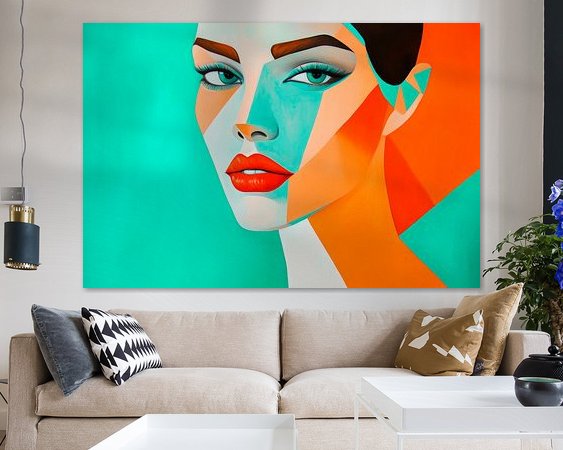 Example of the artwork in a room