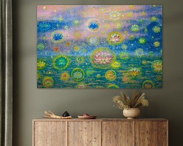 De schoonheid van lotusbloemen van Antwan Janssen