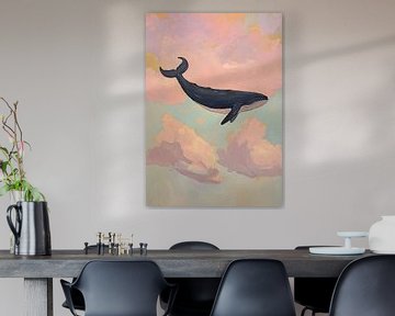 Wal Wolken Preppy Rosa von Niklas Maximilian