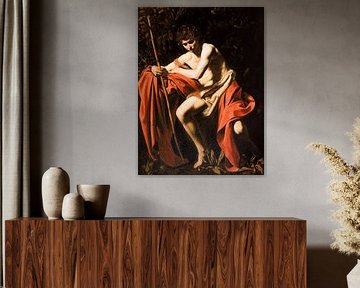 Caravaggio - Johannes de Doper in de woestijn, 1604