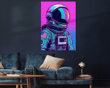 Paarse astronaut van Rizal Azhari