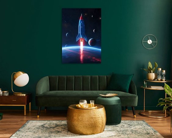 Example of the artwork in a room