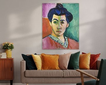 Portret van Madame Matisse. De groene lijn, Henri Matisse