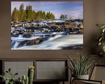 Waterval in het ochtendlicht van Daniela Beyer