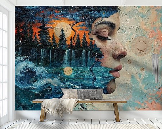 Example of the artwork in a room