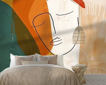 Abstract modern portrait