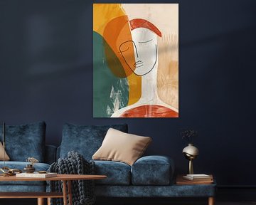 Abstract modern portret van ARTEO Schilderijen