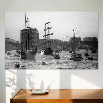 Schepen in tegenlicht