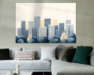 Minimalist city with nature by Imperial Art House