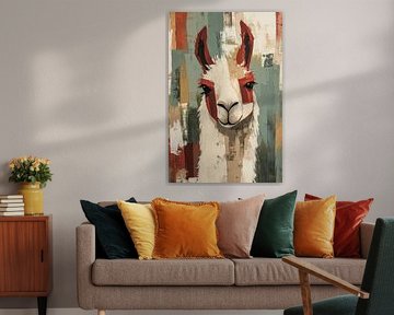 Abstracte lama in aardetinten van Imperial Art House