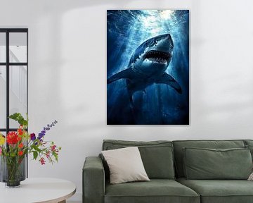Shark in the Shadows by R Pevitanada