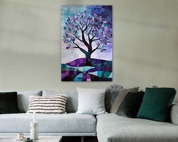 Abstracte kleurrijke boomkunstwerk van Imperial Art House