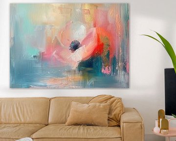 Bloem art van Abstract Schilderij