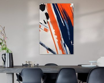 Abstracte kunst met dynamische strepen van Imperial Art House