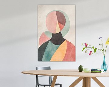 Abstract figure in soft colours by Poster Art Shop