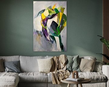 Abstract colour composition in soft tones by Poster Art Shop
